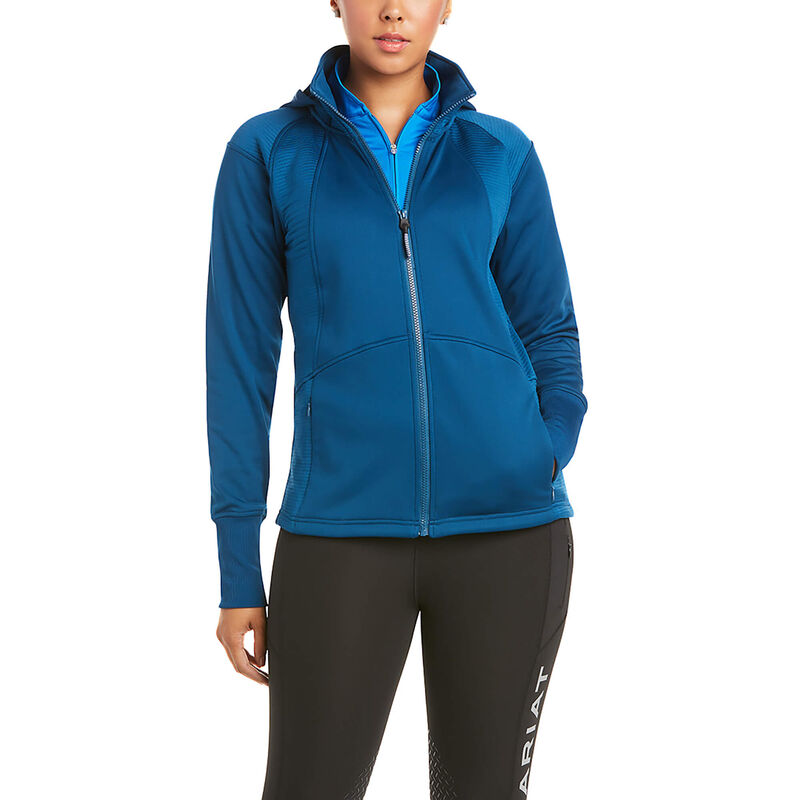 Ariat Sweatshirt Damen - Wilde Full Zip Blau ( HIVXY-8957 )
